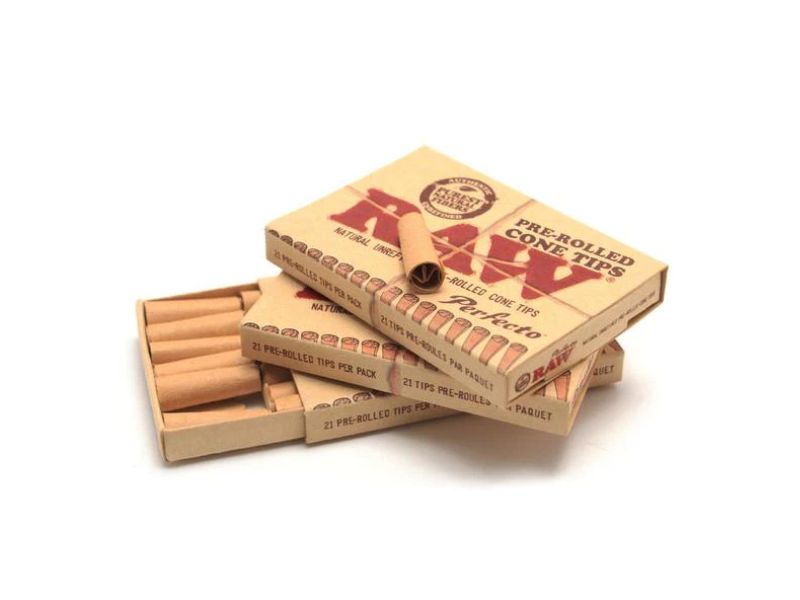 RAW Filter Tips Pre-rolled Cone x 21 Unidades